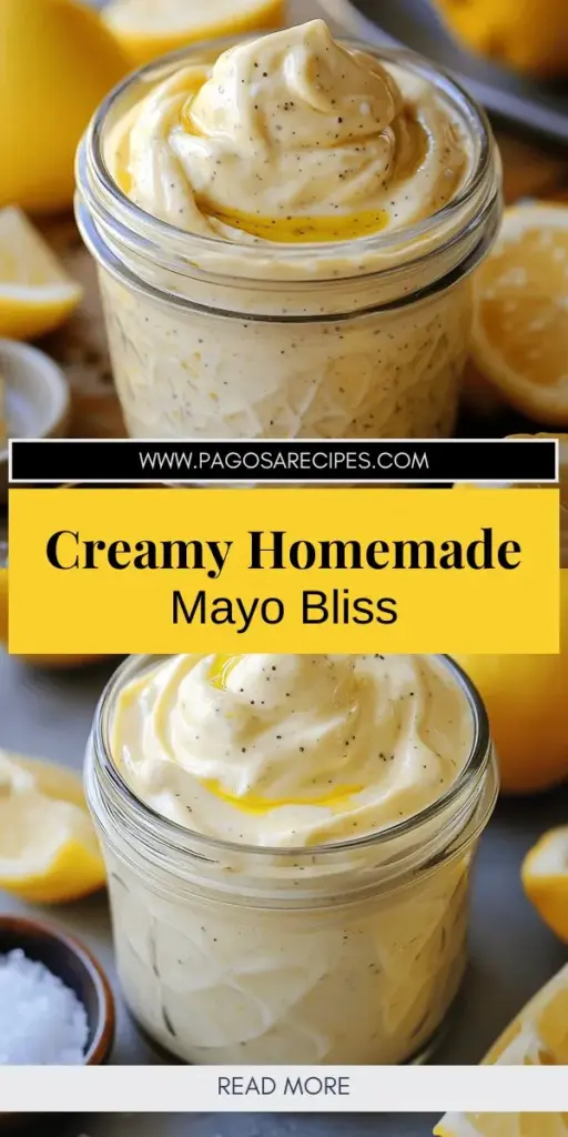 Craving a delicious and creamy condiment? Discover how to make homemade mayonnaise with this easy and flavorful recipe guide! With just a few simple ingredients like egg, mustard, and lemon juice, you can create a healthier and tastier alternative to store-bought mayo. Perfect for sandwiches, salads, and dips, this versatile spread will elevate your meals. Click through to explore the full recipe and start whipping up your own homemade mayonnaise today!