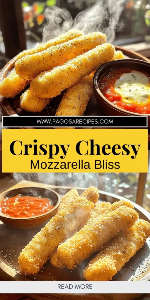 Indulge in the ultimate comfort snack with this crispy cheesy mozzarella sticks recipe that’s delightfully simple to make! Perfect for parties or movie nights, these gooey, golden treats are a hit for cheese lovers everywhere. With easy steps and minimal ingredients, you'll be creating this irresistible appetizer in no time. Click through to discover the full recipe and elevate your snacking game with delicious dipping sauce ideas!