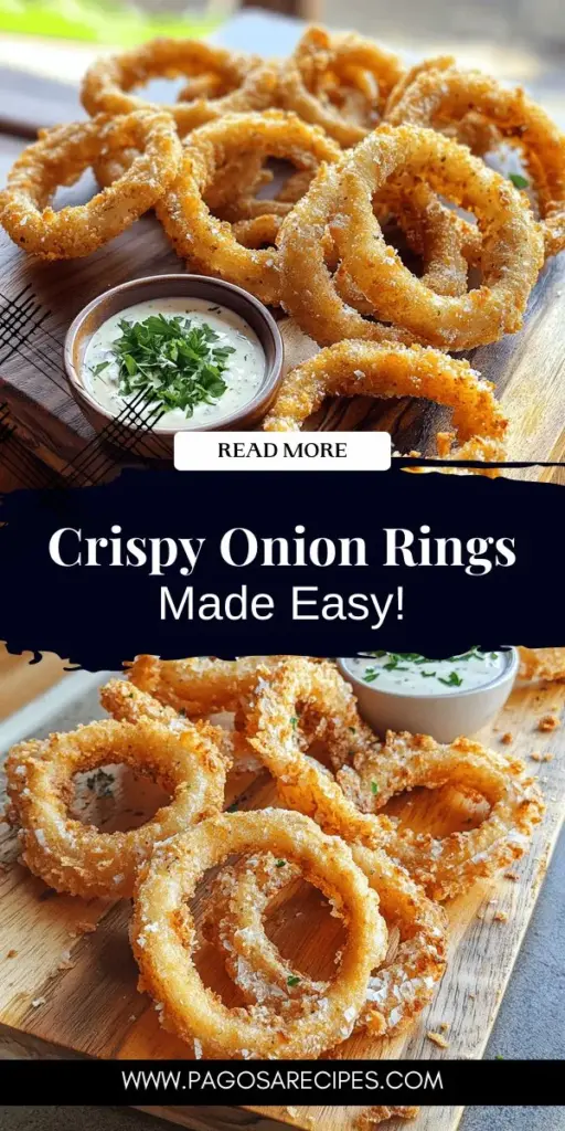 Discover the secret to perfect crispy onion rings with our easy step-by-step guide! From selecting the right onions to mastering the coating and frying techniques, this recipe will help you create golden, crunchy delights that are sure to impress. Ideal for any occasion, these onion rings pair wonderfully with a variety of dipping sauces. Click through to explore the recipe and make your own irresistible onion rings today!