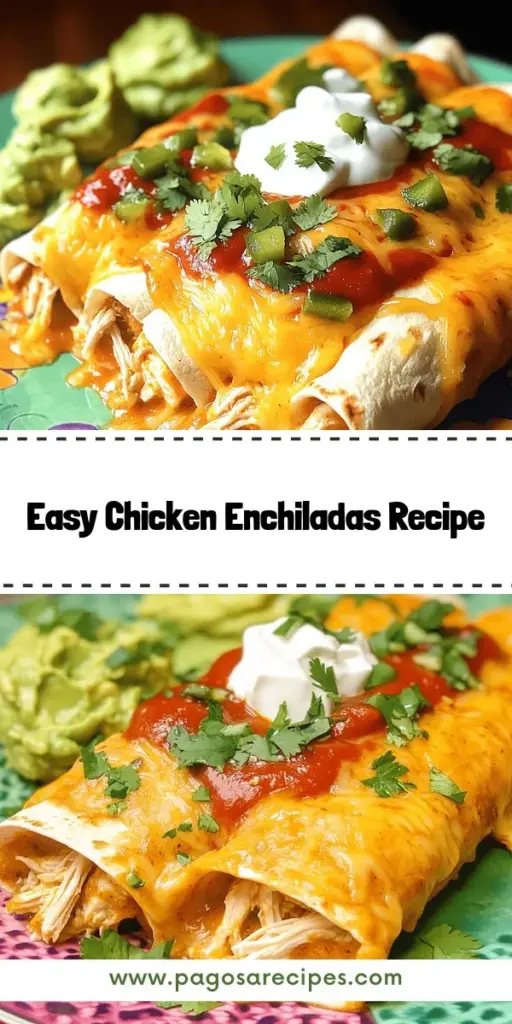 Craving comfort food? Discover how to make the best chicken enchiladas with this simple recipe that brings authentic flavors to your table. Perfect for busy weeknights, these easy chicken enchiladas combine shredded chicken, cheese, and zesty sauces for a delicious meal every family will love. Click through to explore step-by-step instructions and tips to customize your dish for a delightful homemade experience. Don't miss out on these tasty enchiladas!