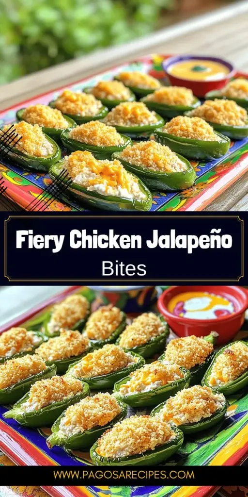Get ready to spice up your appetizer game with this delicious Spicy Chicken Jalapeño Bites recipe! Perfect for any gathering, these bites feature creamy, cheesy filling balanced with fresh jalapeños for the right amount of heat. Easy to prepare and customizable, they promise to be a hit at your next event. Don’t miss out on the flavor adventure—click through for the full recipe and impress your friends with these tasty treats!