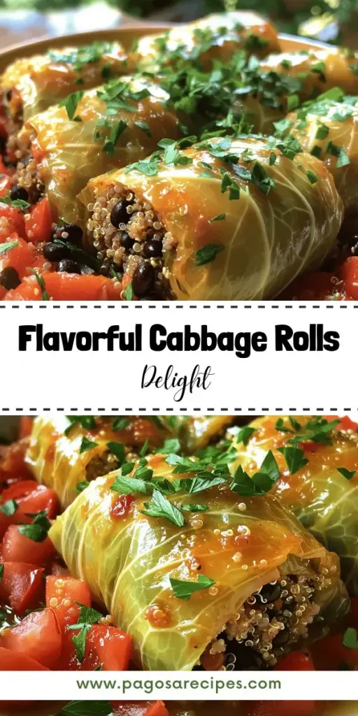 Discover the joy of cooking with our savory stuffed cabbage rolls recipe! This wholesome dish is packed with nutritious ingredients like quinoa, black beans, and ground turkey or plant-based alternatives, making it perfect for everyone. Easy to prepare and bursting with flavor, these cabbage rolls will surely delight at any gathering or cozy family dinner. Click through to explore detailed steps and tips to create your own delicious rolls today!