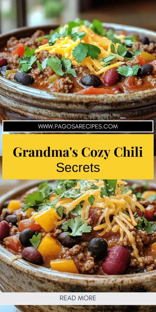 Warm your soul this winter with Grandma's homemade chili, a comforting family recipe brimming with rich flavors and hearty ingredients. Discover the essential components like ground beef, beans, and spices, along with step-by-step cooking instructions to make this dish a crowd-pleaser. Explore tasty variations and toppings to suit every palate. Click through to uncover the full recipe and create delicious memories around the dinner table!