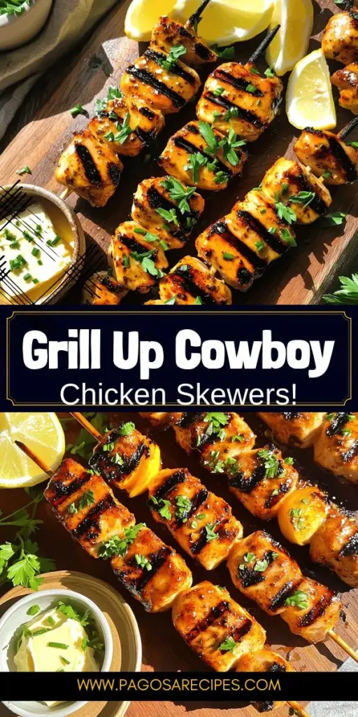Fire up your grill for a flavor explosion with Cowboy Butter Chicken Skewers! This easy recipe features tender chicken marinated in a rich, buttery sauce with bold spices, making it perfect for summer gatherings or weeknight dinners. Enjoy the juicy, smoky goodness on skewers that are simple to prepare and serve. Click to explore this mouthwatering recipe and elevate your grilling game today!