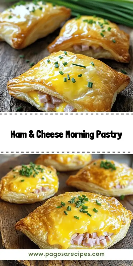 Start your day with a bite of bliss using this Ham & Cheese Breakfast Pastry recipe! Perfectly flaky puff pastry filled with savory ham, creamy cheeses, and a hint of Dijon mustard makes for a quick and satisfying breakfast any day of the week. Delight in the rich flavors and easy preparation that this dish offers. Click through to discover how to make these delicious pastries and elevate your morning routine with a treat everyone will love!