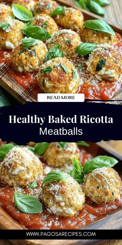 Looking for a delicious and healthy meal? Baked chicken ricotta meatballs are a perfect choice! These moist and flavorful meatballs combine ground chicken and creamy ricotta cheese for a delightful twist on a classic dish. Easy to prepare and low in fat, they make a fantastic weeknight dinner. Discover the full recipe and helpful tips to impress your family with this mouthwatering dish. Click through to explore and start cooking today!