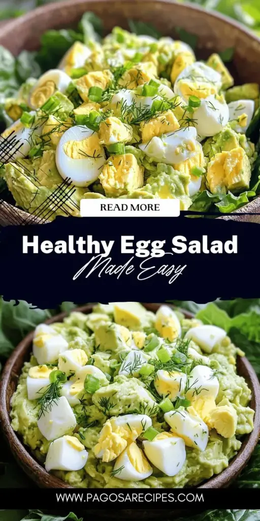 Looking for a quick and healthy meal? Try our Egg Salad Made Simple and Healthy Recipe! Discover how to create a creamy and delicious egg salad with must-have ingredients, fun variations, and health benefits. Whether you prefer classic flavors or a healthy avocado twist, this easy recipe has you covered. Click through to explore all the tasty details and make your own delightful egg salad today!