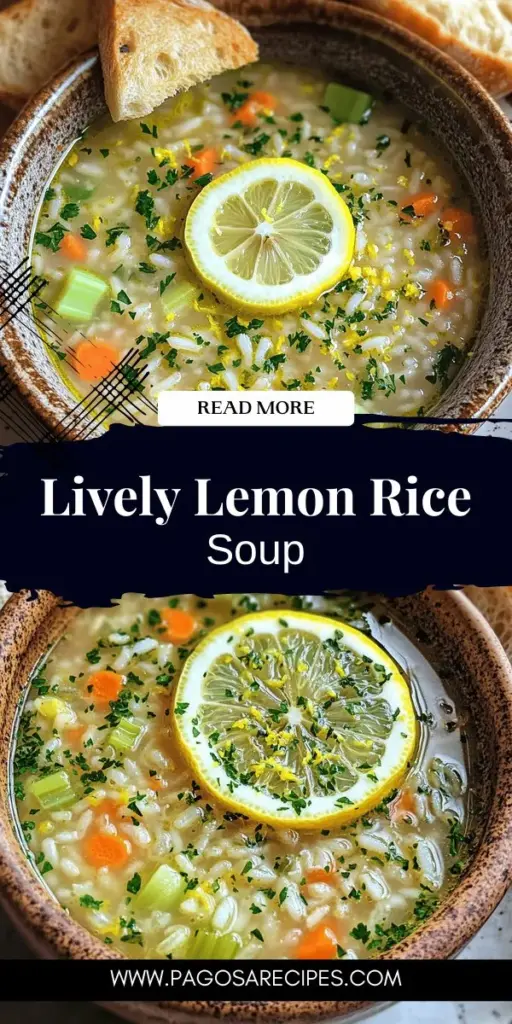 Discover the deliciousness of Lemon Rice Soup, a nourishing comfort dish perfect for any occasion! This easy recipe combines jasmine rice, fresh veggies, and bright lemon flavor for a warming bowl that soothes the soul. Learn how to make it from scratch, customize it for healthier options, and explore innovative twists. Click to uncover the full recipe and enjoy a delightful, homemade soup that’s both tasty and nutritious!