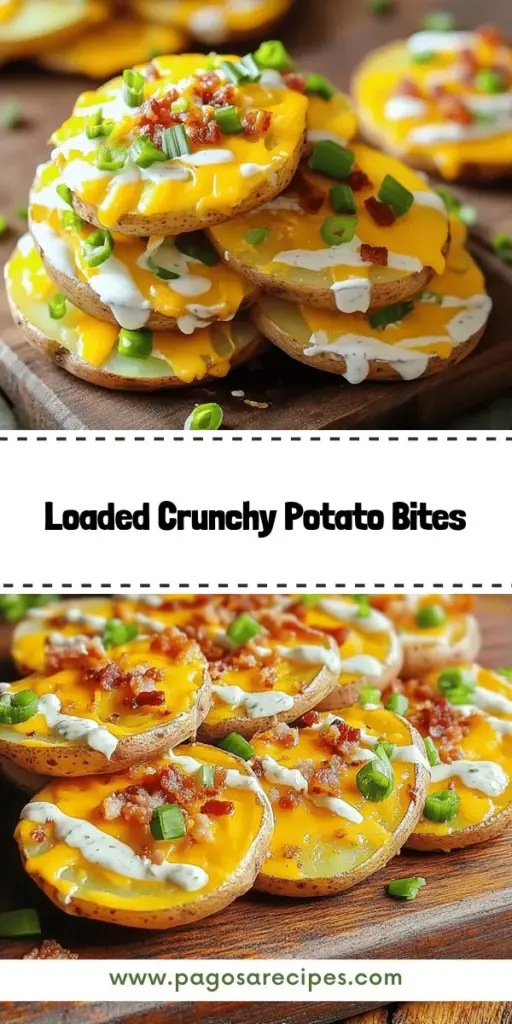 Satisfy your snack cravings with delicious loaded potato slices that everyone will love! These crispy, cheesy treats are easy to make and perfect for any occasion, from parties to game day. With simple ingredients like russet potatoes, sharp cheddar cheese, and crispy bacon, you can customize your toppings for a flavor explosion. Dive into the full recipe now and create a delightful snack masterpiece that will impress your friends and family!