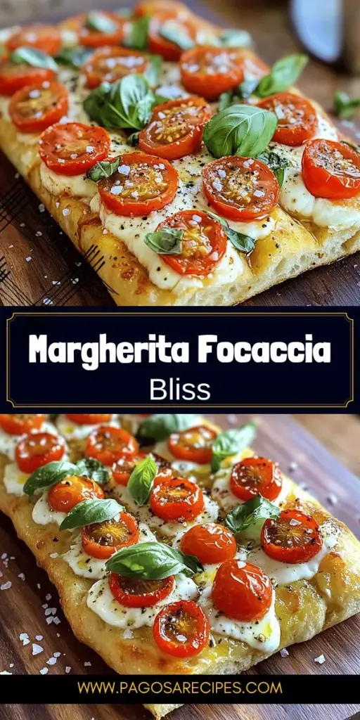Indulge in the flavors of Italy with this mouthwatering Margherita Focaccia Bread recipe! This delightful bread combines the classic elements of Margherita pizza—fresh mozzarella, sweet cherry tomatoes, and aromatic basil—creating a soft, golden loaf that's perfect as an appetizer or side dish. With simple steps and quality ingredients, you'll impress friends and family. Click through to discover the full recipe and elevate your baking game today!