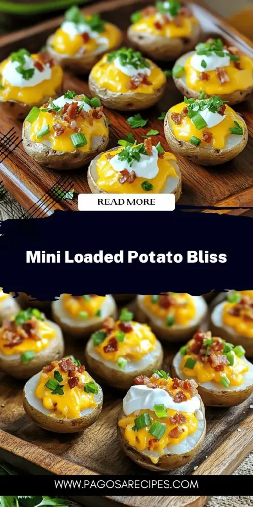 Discover the ultimate appetizer with mini loaded baked potatoes! These bite-sized treats are not only delicious but also customizable to suit any palate. Learn the essential ingredients and creative topping ideas to elevate your mini baked potatoes for any gathering. Whether you serve them at parties or enjoy them as a snack, these flavorful bites will impress your guests. Click to explore the full recipe and make these tasty delights today!