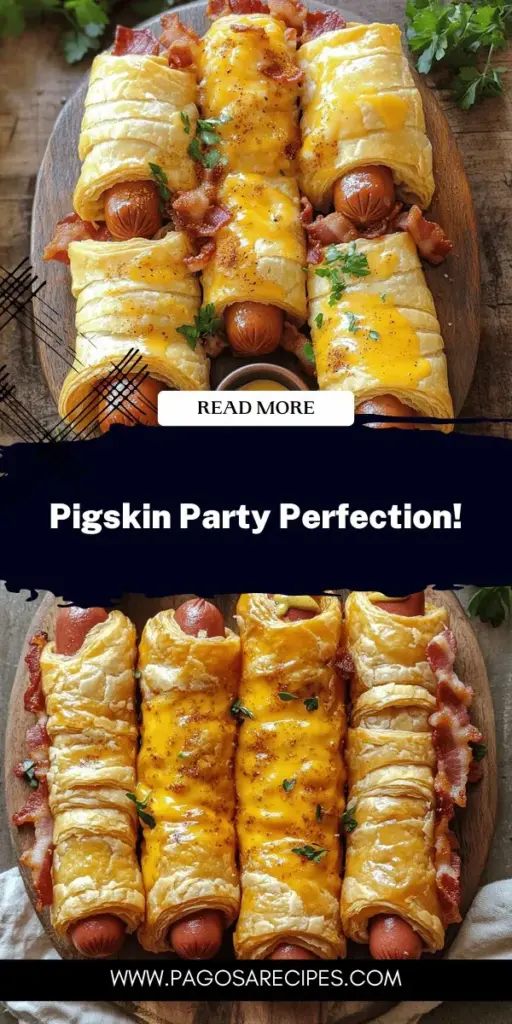Make your next party unforgettable with our Savory Pigskin In A Blanket recipe! This crowd-pleasing snack is easy to prepare and perfect for everyone, from kids to adults. Discover the ingredients, cooking tips, and creative variations that will impress your guests. Whether you enjoy classic flavors or want to add a gourmet twist, this recipe has it all. Click through to explore the full recipe and get ready to delight your friends with this irresistible treat!