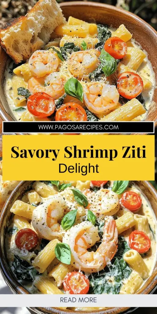 Elevate your dinner game with this easy and flavorful Savory Shrimp Ziti recipe! Packed with fresh shrimp, ziti pasta, and a creamy sauce, this dish is a crowd-pleaser that's quick to prepare. Discover essential cooking tips, fun variations, and how to impress your loved ones with a beautiful presentation. Dive into the full recipe now and transform your next family meal into a delightful experience everyone will rave about!