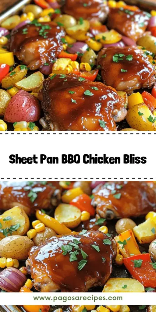 Discover the joy of cooking with BBQ Chicken Bliss on a sheet pan! This easy recipe combines succulent chicken thighs, vibrant veggies, and tangy barbecue sauce, all while minimizing cleanup. Perfect for busy weeknights or gatherings, this dish not only offers fantastic flavors but also a healthy meal option. Ready to enjoy a delicious dinner with minimal effort? Click through to explore the full recipe and get cooking today!