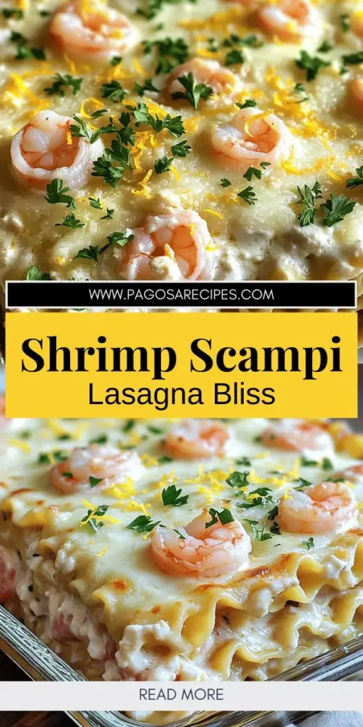 Indulge in the ultimate comfort food with this Garlic Butter Shrimp Scampi Lasagna! This delightful dish layers succulent shrimp, creamy garlic butter sauce, and a mix of delicious cheeses for an unforgettable flavor experience. Perfect for impressing family and friends, this recipe is easy to follow and customizable to your taste. Don’t wait to elevate your dinner game—click to explore the full recipe and make this mouthwatering meal tonight!