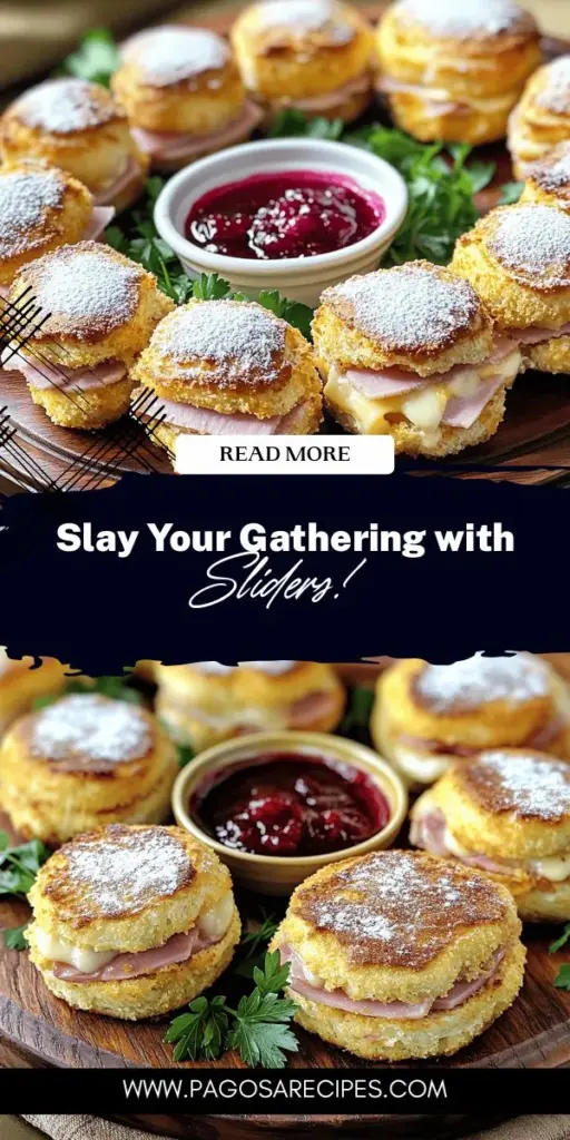 Elevate your next gathering with delicious Monte Cristo sliders! These sweet and savory bites combine ham, turkey, and Swiss cheese in soft rolls, making them perfect for sharing. Discover the origins, essential ingredients, and easy steps to create this crowd-pleaser. Whether for game day or brunch, these sliders are sure to impress. Click through for the full recipe and tips to enjoy this delightful treat at your next event!