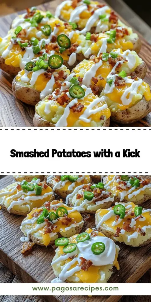 Discover the irresistible flavors of jalapeño popper smashed potatoes, a delicious twist on comfort food that will wow your guests! This recipe combines creamy cheese, spicy jalapeños, and crispy bacon, making it the perfect side dish for any occasion. Easy to prepare and incredibly satisfying, these smashed potatoes are sure to become a family favorite. Click to explore the full recipe and bring this mouthwatering dish to your next gathering!