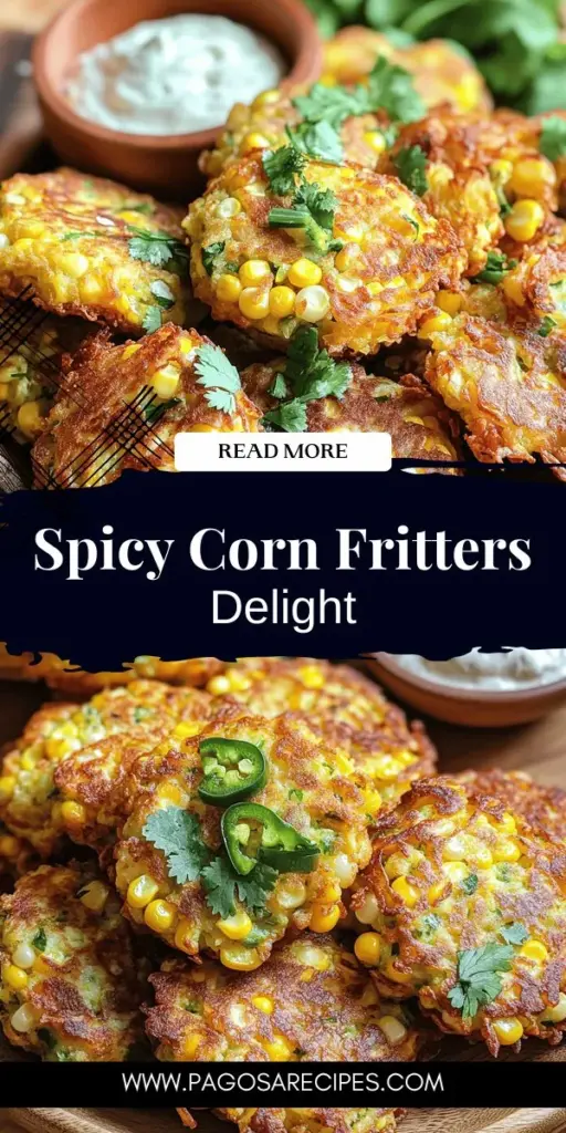 Spice up your snack game with this Zesty Jalapeño Corn Fritters recipe! These crispy, golden-brown bites are a perfect blend of sweet corn and a fiery jalapeño kick, making them an irresistible appetizer for any occasion. Easy to prepare and customizable, these fritters are a crowd favorite that will impress your guests. Click through to discover the full recipe and tips for frying perfection! Enjoy a delicious, flavorful treat today!