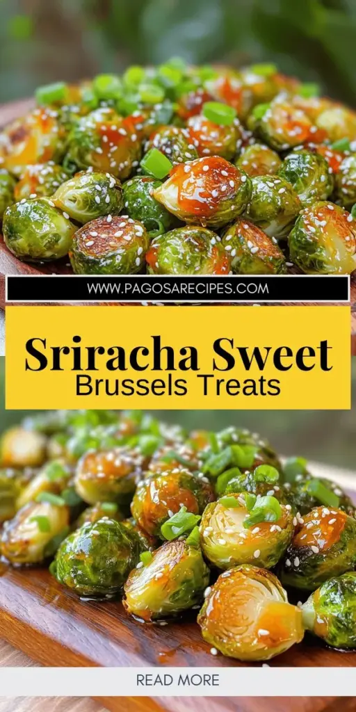 Elevate your vegetable game with this Sweet Sriracha Brussels Sprouts recipe that's bursting with flavor! Perfectly roasted sprouts are coated in a delicious mix of Sriracha, honey, and soy sauce, balancing sweet and spicy notes for a dish your whole family will love. Packed with nutrients, this recipe transforms Brussels sprouts into a culinary star. Click to discover the step-by-step guide and impress at your next meal!