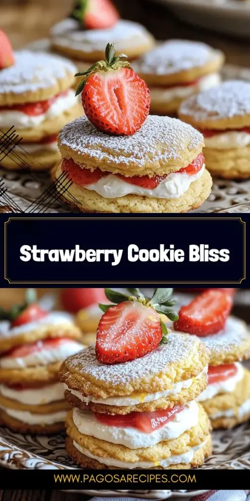 Indulge in the delightful taste of summer with strawberry cake sandwich cookies! This dreamy dessert features soft, cake-like cookies filled with a creamy strawberry mix, perfect for any gathering or a sweet treat at home. Discover simple ingredients and step-by-step instructions to create these fluffy delights. Click through to explore the full recipe and make your dessert dreams come true with these scrumptious cookies that everyone will love!