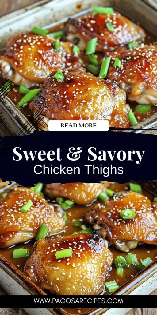 Discover the deliciousness of Honey Garlic Chicken Thighs with our easy-to-follow recipe! This dish pairs succulent chicken thighs with a sweet and savory glaze made from honey, soy sauce, and garlic, creating a comforting meal perfect for any occasion. Budget-friendly and bursting with flavor, it's ideal for family dinners or entertaining friends. Click through to explore the recipe and elevate your cooking game today!