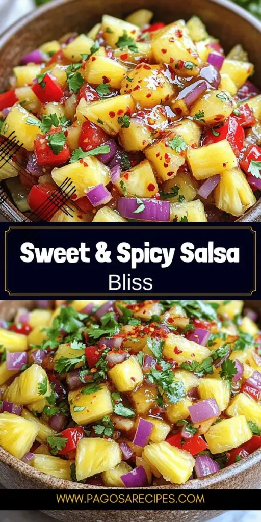Elevate your culinary game with this Sweet & Spicy Salsa recipe that perfectly balances vibrant flavors and health benefits. Imagine the tropical sweetness of fresh pineapple mingling with zesty chili flakes and crunchy red bell peppers, making every bite an explosion of taste. Perfect for tacos, grilled meats, or as a dip for chips, this salsa is versatile and easy to make. Click through to discover how to whip up this delicious fusion today! Taste the freshness!