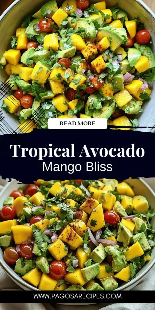 Beat the summer heat with this tasty avocado and mango salad! Combining creamy avocados with sweet, juicy mangos, this refreshing dish is perfect for a light lunch or a side at your next gathering. Packed with nutrients and bursting with flavor, it's also easy to customize with unique toppings. Discover step-by-step instructions and enjoy the endless variations this salad offers. Click through to explore the full recipe and impress your guests today!