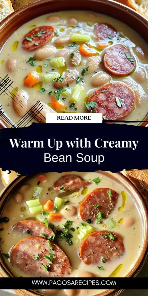 Warm up your evenings with a bowl of creamy bean soup with kielbasa—a comforting recipe that brings together hearty cannellini beans, smoky kielbasa, and fresh vegetables for a nutritious meal. Discover the delightful flavors and simple steps to create this creamy soup that everyone will love. Perfect for family gatherings or cozy nights in, click through to explore the complete recipe and elevate your cooking game!