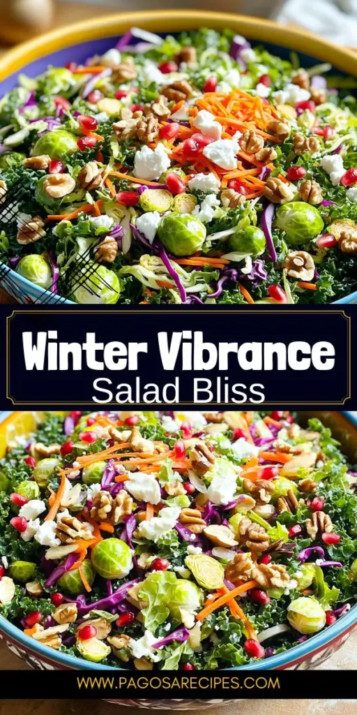 Brighten your winter meals with a delicious Winter Chopped Salad that's as nutritious as it is vibrant! Packed with seasonal favorites like kale, Brussels sprouts, and pomegranate seeds, this salad offers a satisfying crunch and rich flavors. Perfect as a standalone meal or a festive side, it’s easy to prepare and bursting with health benefits. Click through to explore the full recipe and enjoy a tasty way to embrace winter's bounty!