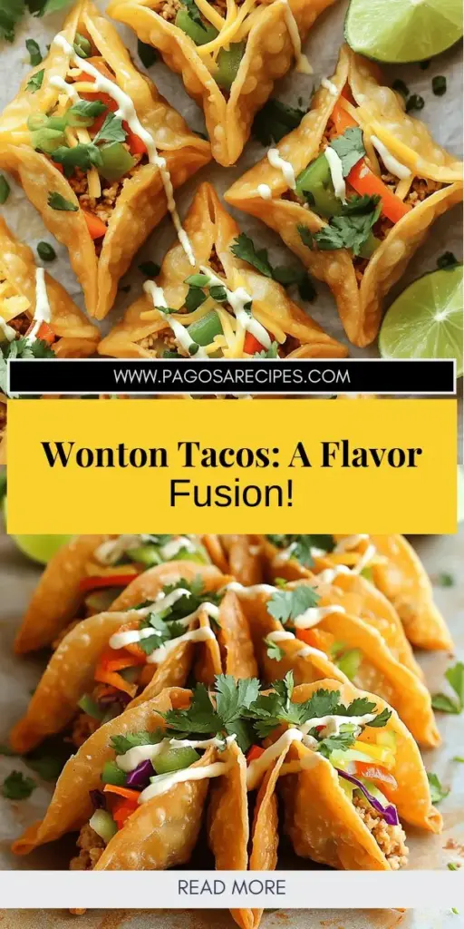Discover the amazing flavors of Chicken Wonton Tacos Delight, a unique fusion dish that combines crispy wonton wrappers with savory ground chicken and fresh veggies. This recipe is perfect for anyone looking to impress guests or spice up weeknight dinners. Simple to make and bursting with flavor, these tacos are a delightful culinary adventure. Click through to explore step-by-step instructions and transform your cooking game today!