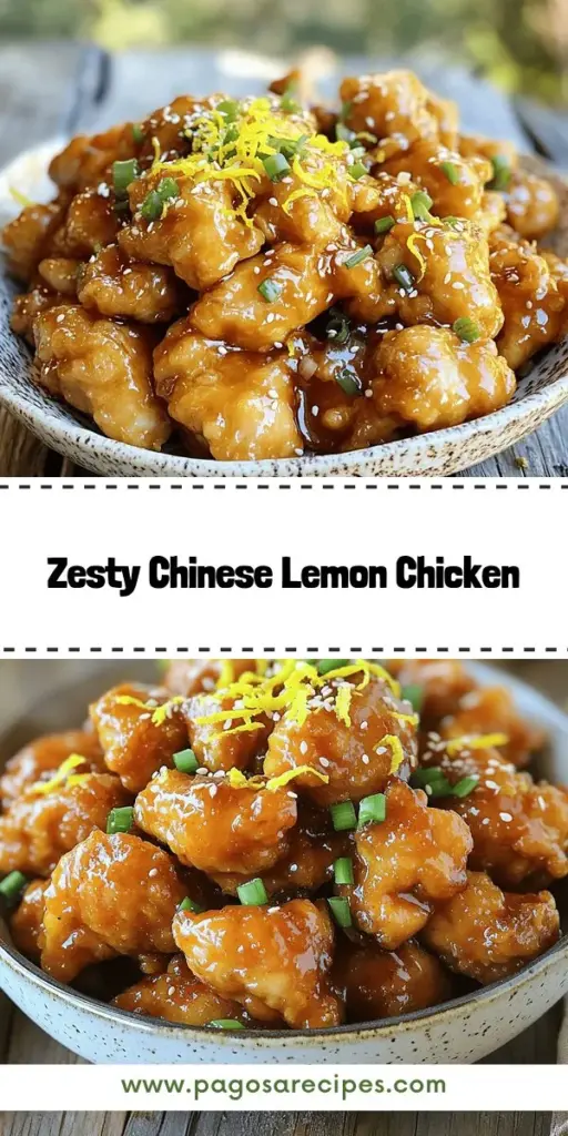 Elevate your dinner game with this flavorful and easy Chinese lemon chicken recipe! Discover how to create crispy chicken coated in a zesty, homemade sauce that your family will love. From essential ingredients to cooking tips, this guide provides everything you need to master this delightful dish. Click through to explore the full recipe and impress your guests tonight with this delicious twist on a classic favorite!