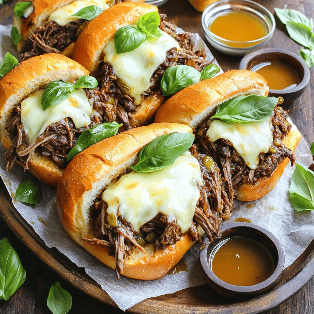 For a great Crockpot Italian Beef Sandwich, you need a few key items. The main ingredient is a beef chuck roast. This cut is flavorful and tender after slow cooking. Aim for three pounds to make enough for eight sandwiches.