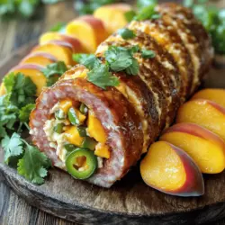 If you are looking to elevate your grilling game or simply surprise your taste buds with a unique flavor combination, the Jalapeno Peach Hasselback Kielbasa is the answer. This vibrant dish seamlessly melds the smoky richness of kielbasa with the sweet juiciness of ripe peaches and the spicy kick of jalapenos. Perfect for summer barbecues, family gatherings, or a cozy weeknight dinner, this recipe brings a burst of flavor that is sure to impress your guests or family.