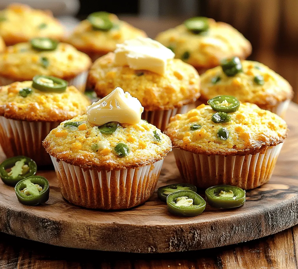 Cornbread has long been a beloved staple in Southern cuisine, celebrated for its comforting texture and versatility. From being served alongside hearty stews to standing alone as a delightful snack, cornbread is a culinary chameleon that adapts to various dishes and occasions. One exciting variation that has gained popularity in recent years is the Jalapeño Cheddar Cornbread Muffin. This mouthwatering twist combines the earthy sweetness of cornmeal with the sharpness of cheddar cheese and the spicy kick of jalapeños, resulting in a flavorful muffin that is perfect for gatherings, barbecues, or as a comforting side dish at dinner. The balance of flavors in these muffins—spicy jalapeños, rich cheddar, and sweet cornmeal—creates an irresistible treat that tantalizes the taste buds.