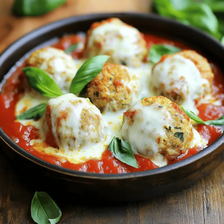 If you’re looking to elevate your weeknight dinner with a dish that’s both comforting and sophisticated, look no further than Chicken Parmesan Meatballs. This delightful recipe brings together the beloved flavors of classic Chicken Parmesan in a fun and easy-to-make meatball format. These meatballs are juicy, packed with flavor, and topped with gooey melted cheese, making them perfect for serving over pasta, in a sub sandwich, or simply on their own as a delicious appetizer.