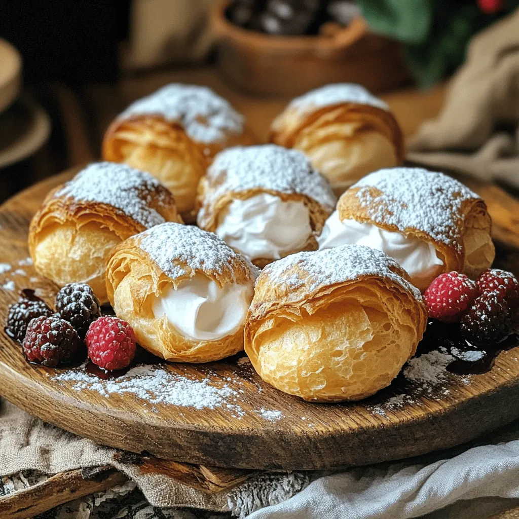 Mom’s cream puffs recipe is a true treasure. These treats have a light, airy shell filled with sweet cream. They look fancy, but they are easy to make. You will find them in many family gatherings.