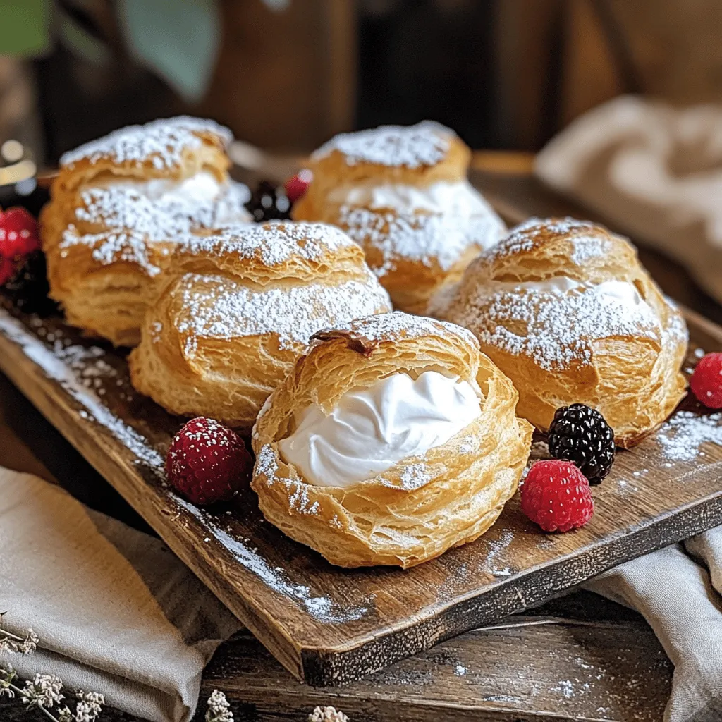 Mom’s cream puffs recipe is a true treasure. These treats have a light, airy shell filled with sweet cream. They look fancy, but they are easy to make. You will find them in many family gatherings.