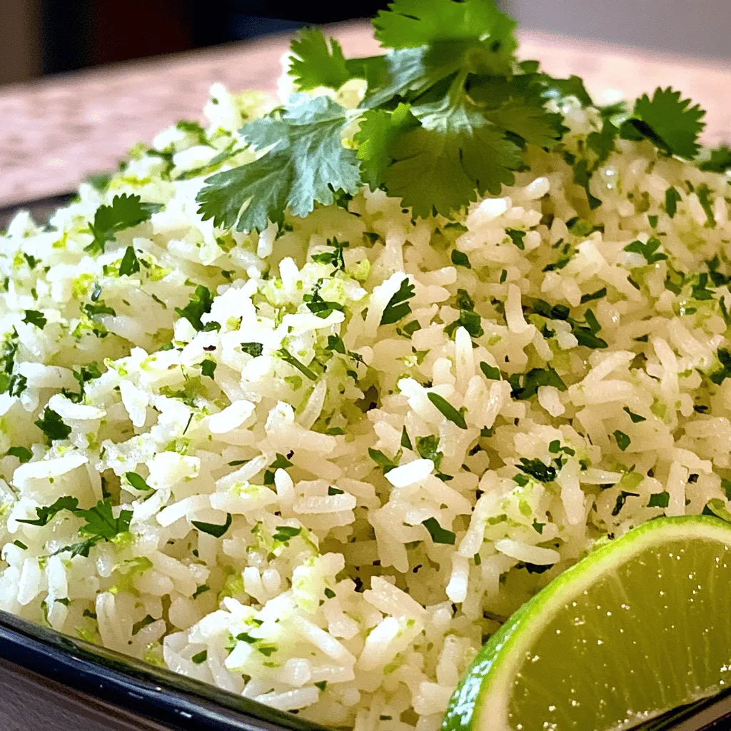 To make a great copycat cilantro lime rice, you need simple, fresh ingredients. Here’s what you will need: