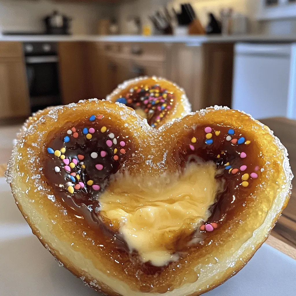 Making crème brûlée heart donuts is fun and easy. You can impress your friends and family with this sweet treat. Let’s break it down step-by-step.