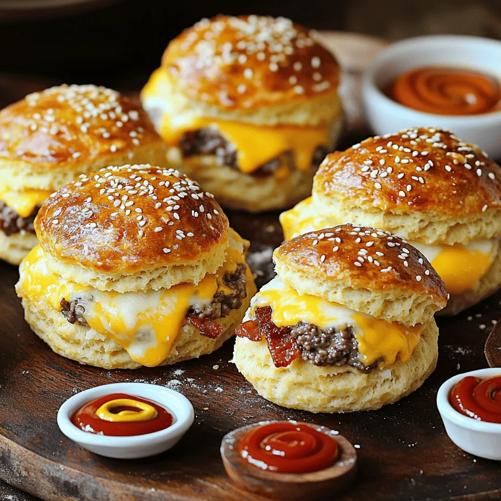 Beef bacon cheeseburger bombs are tasty bites filled with all your favorite flavors. They combine ground beef, cheese, and crispy bacon, all wrapped in soft biscuit dough. Each bite packs a punch of savory goodness.