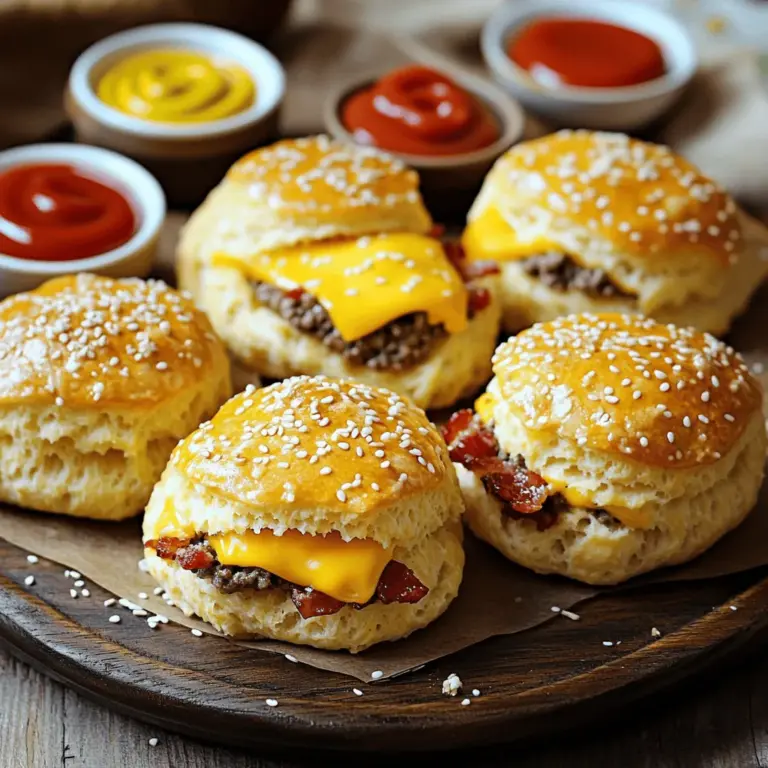 Beef bacon cheeseburger bombs are tasty bites filled with all your favorite flavors. They combine ground beef, cheese, and crispy bacon, all wrapped in soft biscuit dough. Each bite packs a punch of savory goodness.