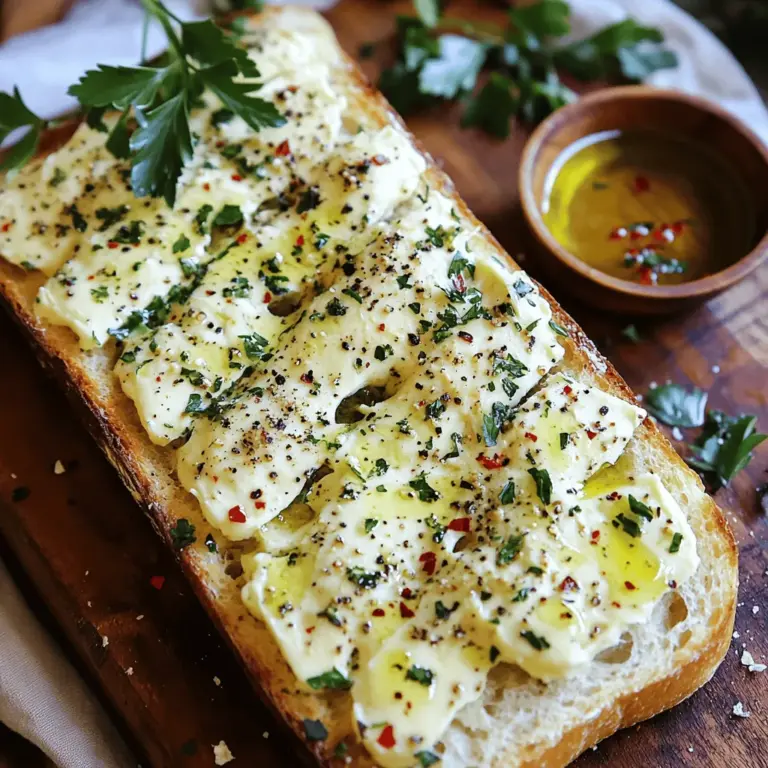 A classic garlic bread recipe is simple. You start with fresh bread, usually a baguette. Next, mix minced garlic with butter and herbs. This blend gives garlic bread its rich flavor. You can also add cheese for a cheesy twist.