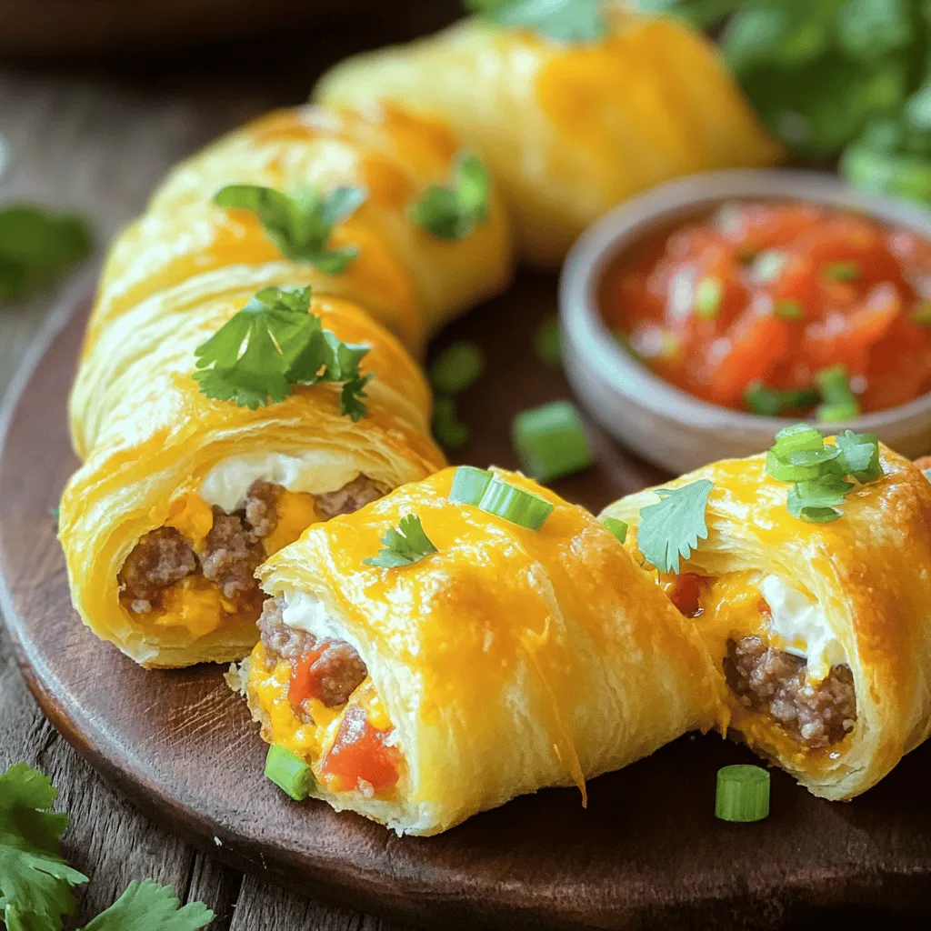 To make Rotel Sausage & Cream Cheese Crescents, you need simple, tasty ingredients. Here is the list: