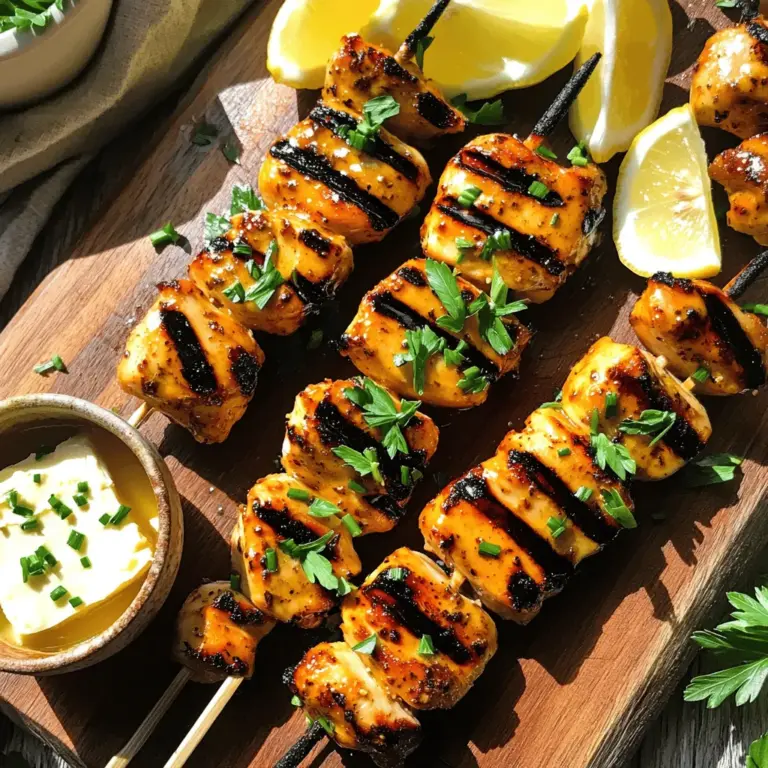 Cowboy Butter Chicken Skewers are a delightful and mouthwatering dish that brings the essence of summer grilling to your backyard or kitchen. This recipe combines tender chicken breast marinated in a rich, buttery sauce infused with bold spices, creating a juicy and flavorful experience that’s perfect for gatherings, barbecues, or a simple weeknight dinner. The skewered format not only makes for an eye-catching presentation but also ensures that each piece is evenly cooked, allowing the flavors to meld beautifully.