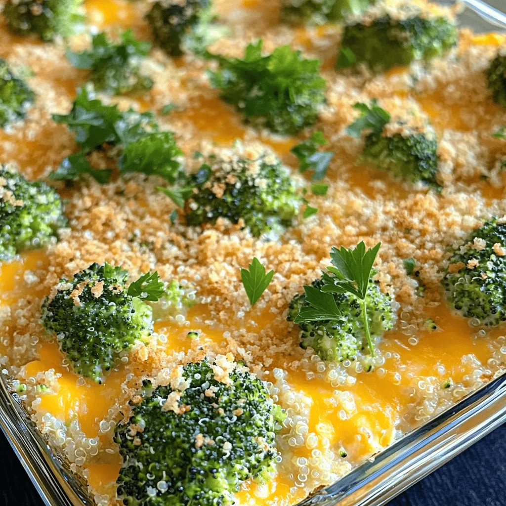To make a great broccoli cheese casserole, you need a few key ingredients. First, use fresh broccoli. I like to use about 4 cups of fresh broccoli florets. This adds color and nutrition.