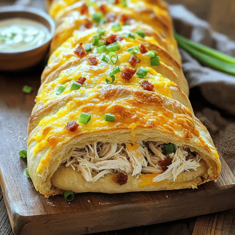 For a great Chicken Bacon Ranch Stromboli recipe, you need a few key ingredients. The base is pizza dough. You can buy it or make it at home. I often use 1 pound of pizza dough.