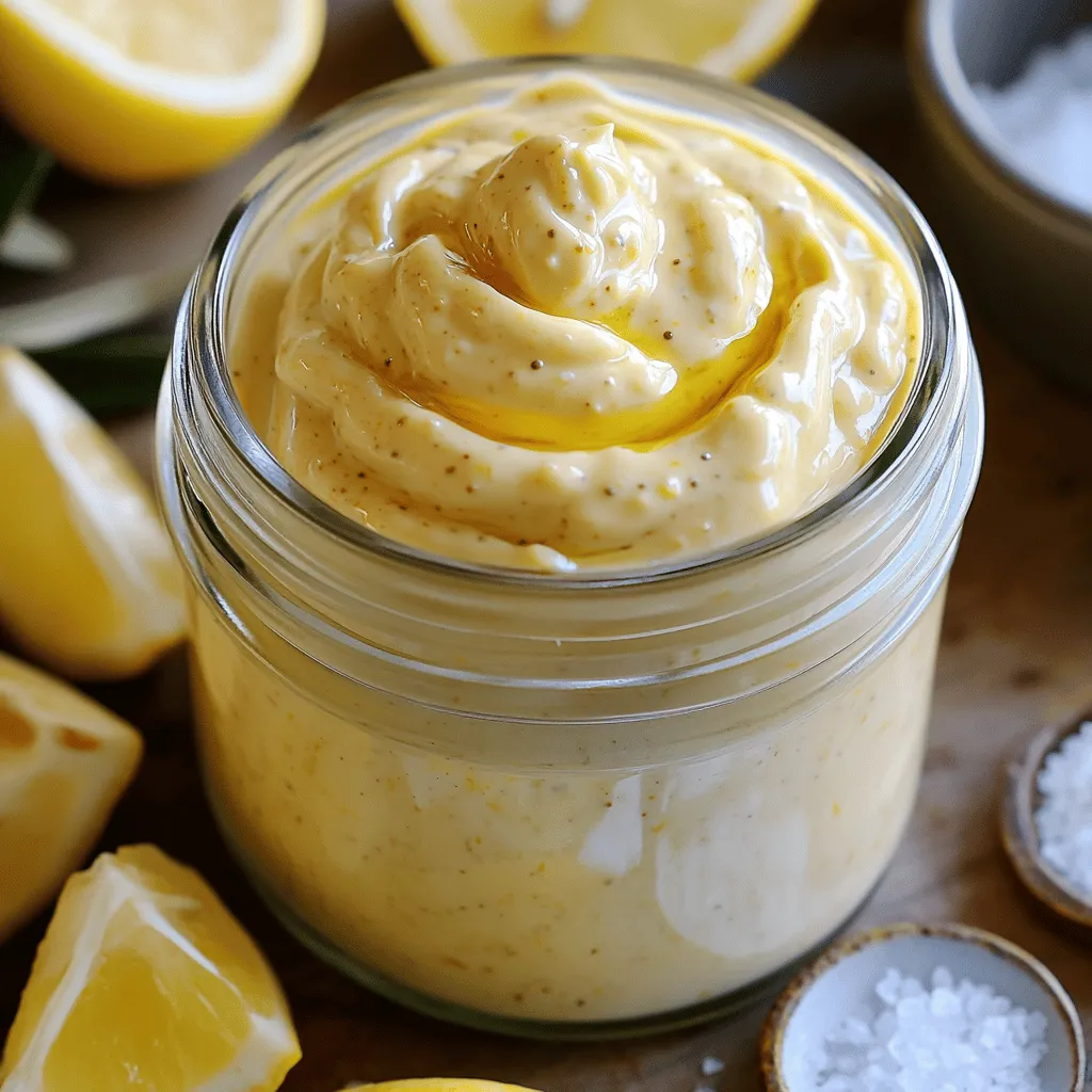 To make homemade mayonnaise, you need a few key ingredients. First, you need <strong>one large egg</strong>. The egg is the base of the mayo. It gives it a rich taste and helps bind everything together.” /></p>
</p>
<h2>What Are Some Variations of Homemade Mayonnaise?</h2>
</p>
<p>Homemade mayonnaise is a blank canvas. You can add many flavors to make it your own.</p>
</p>
<h3>What are some popular flavored variations of mayonnaise?</h3>
<p>Popular flavors include garlic, chipotle, and herbs. For garlic mayo, add minced garlic to your base. Chipotle mayo gets its heat from chipotle peppers. You can also blend in fresh herbs like basil or dill for a garden taste. Each flavor brings a new twist to your dishes.</p>
</p>
<h3>How can you make vegan mayonnaise from scratch?</h3>
<p>To make vegan mayonnaise, skip the egg. Use silken tofu or aquafaba instead. Blend these with Dijon mustard and lemon juice. Then, add oil just like in the classic recipe. The result is a creamy, egg-free mayo. This vegan mayonnaise works well in dips and dressings.</p>
</p>
<h3>What unique combinations can be added to enhance the flavor of homemade mayonnaise?</h3>
<p>You can try adding sriracha for spice or honey for sweetness. A dash of smoked paprika gives a lovely depth. For a tangy kick, mix in some pickle juice or capers. These combinations can change your mayo from plain to exciting. The options are endless, so get creative with your flavors!</p>
</p>
<p>For a full recipe and specific instructions, refer to the Creamy Dreamy Homemade Mayonnaise recipe mentioned earlier.</p>
</p>
<h2>What Tips Should You Follow for Storing Homemade Mayonnaise Properly?</h2>
</p>
<p>To keep homemade mayonnaise fresh, store it in a clean glass jar. Make sure the lid fits tightly. Always refrigerate it right after making it. Homemade mayonnaise can last about one week in the fridge. If you see any changes in color or smell, throw it away.</p>
</p>
<p>When you store mayonnaise, keep it away from the door of the fridge. The door opens often, causing temperature changes. A stable cold temperature helps maintain its freshness.</p>
</p>
<p>Food safety is crucial when it comes to homemade mayonnaise. Always use fresh ingredients. The egg should be clean and free of cracks. If you use pasteurized eggs, it helps reduce the risk of foodborne illness.</p>
</p>
<p>For meal prep, homemade mayonnaise works well. You can use it in sandwiches, salads, or dips. Just remember to store it properly. It makes meal prep easy and adds great flavor. If you plan to use it later, write the date on the jar. This way, you’ll know when to use it.</p>
</p>
<p>For more details, you can check the Full Recipe.</p>
</p>
<p><img decoding=