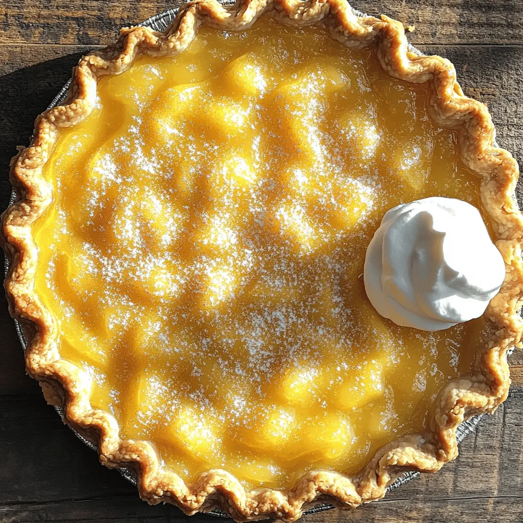 To make a lemon chess pie, you need simple ingredients. The core of this dish is a good pie crust. You can use store-bought or make a homemade pie crust. For the filling, gather 1 ½ cups of granulated sugar, ¼ cup of cornstarch, and ½ teaspoon of salt. You will also need four large eggs, ½ cup of melted unsalted butter, and ½ cup of fresh lemon juice. The zest of one lemon adds flavor, and one teaspoon of vanilla extract rounds it out nicely.