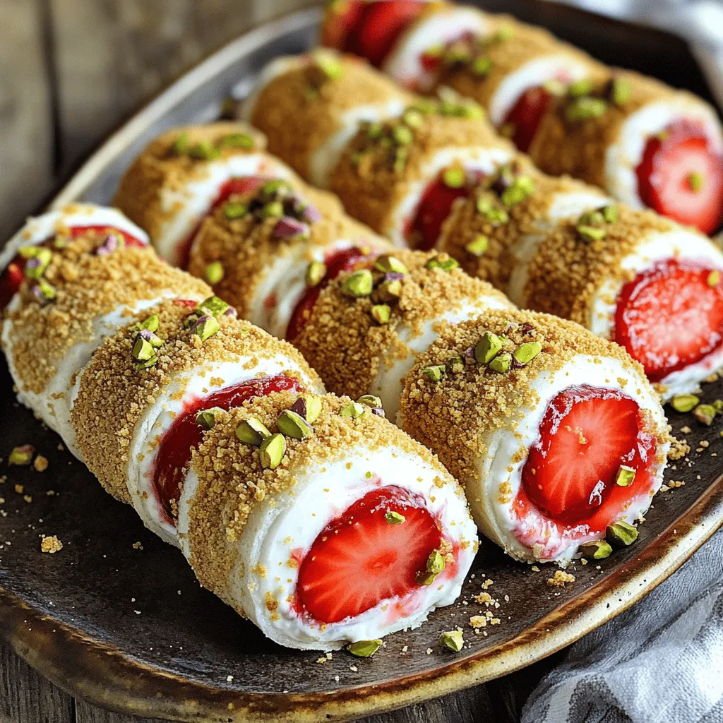 Easy strawberry cheesecake rolls are a fun treat. They combine fresh strawberries and sweet cream cheese. You can eat them chilled or at room temperature. These rolls are great for kids and adults alike. They also fit many occasions, like parties or family dinners.