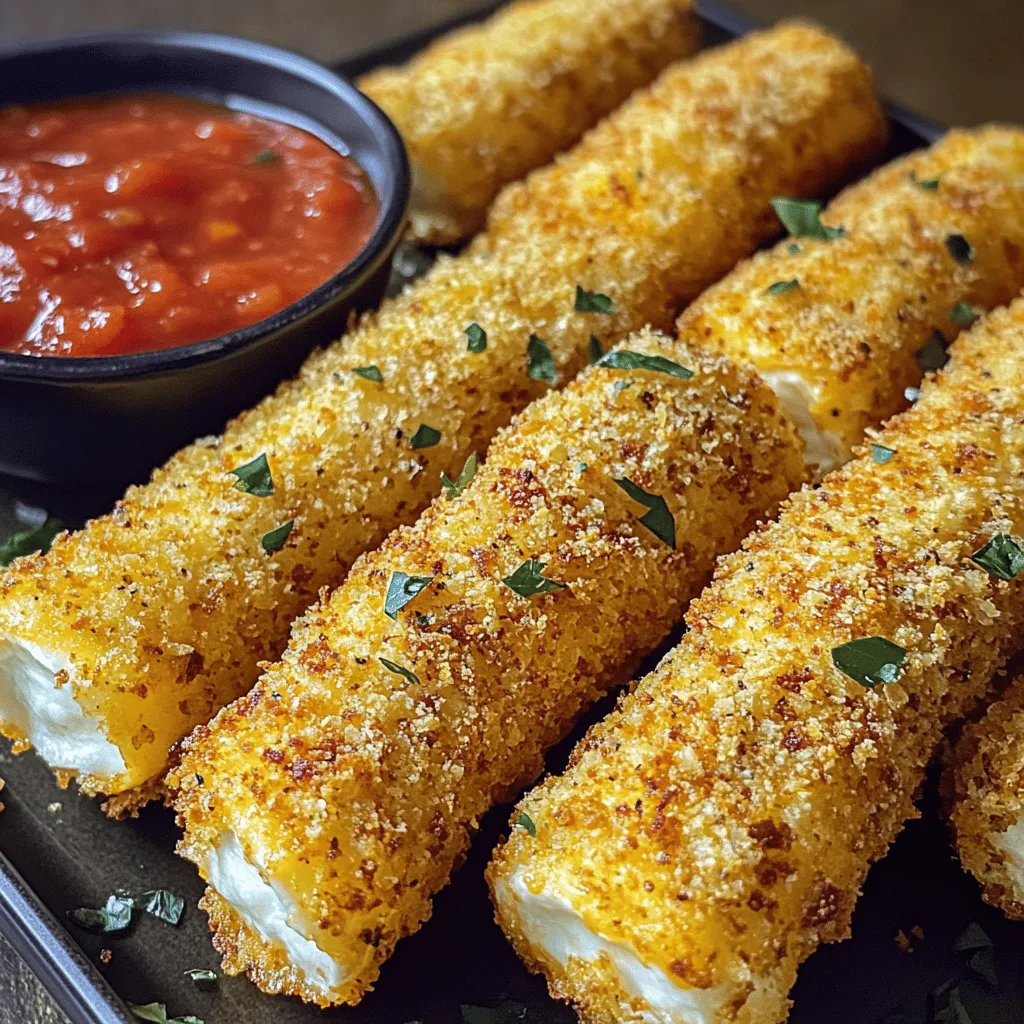 Making mozzarella sticks is easy and fun. You need a few simple ingredients. First, get 12 mozzarella sticks or string cheese. This is the star of your dish. Next, you need 1 cup of all-purpose flour. This helps the cheese stick to the breading.